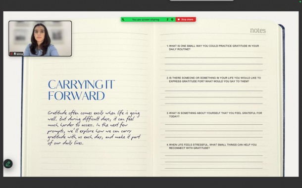 Tase's Journalling Club: A Moment of Gratitude